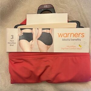 Warner's Microfiber Briefs 3-Pack NWT